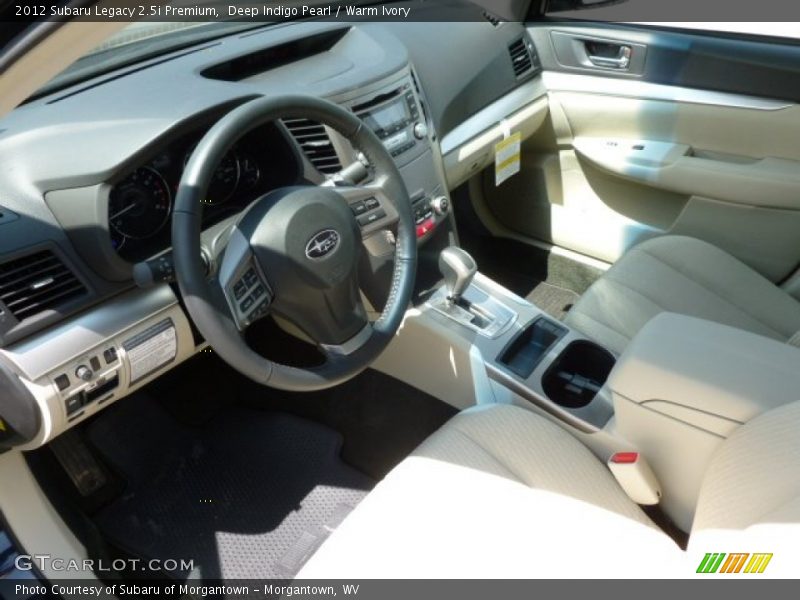 Deep Indigo Pearl / Warm Ivory 2012 Subaru Legacy 2.5i Premium