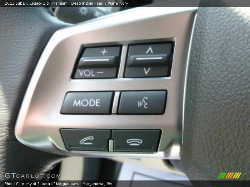 Deep Indigo Pearl / Warm Ivory 2012 Subaru Legacy 2.5i Premium