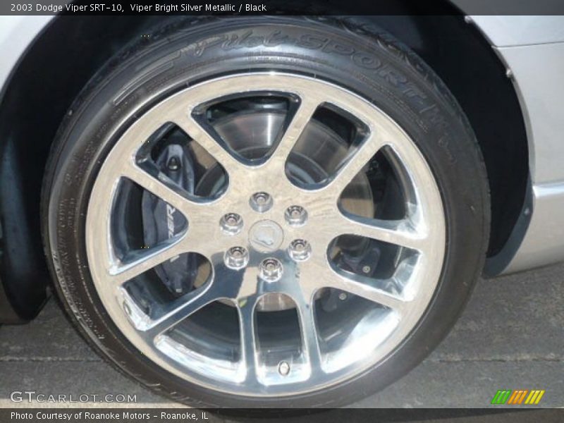 Viper Bright Silver Metallic / Black 2003 Dodge Viper SRT-10