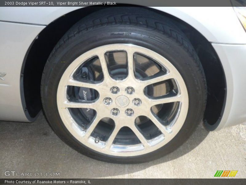 Viper Bright Silver Metallic / Black 2003 Dodge Viper SRT-10