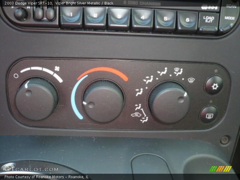 Controls of 2003 Viper SRT-10