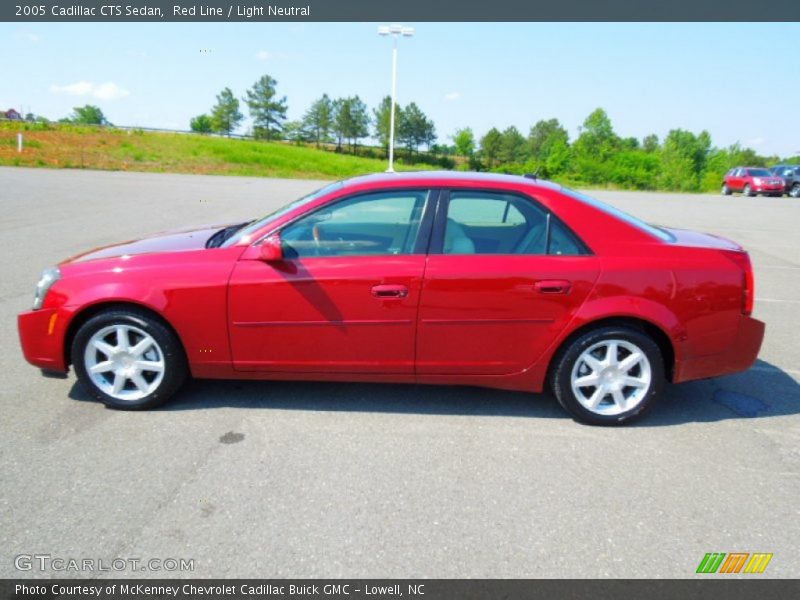 Red Line / Light Neutral 2005 Cadillac CTS Sedan