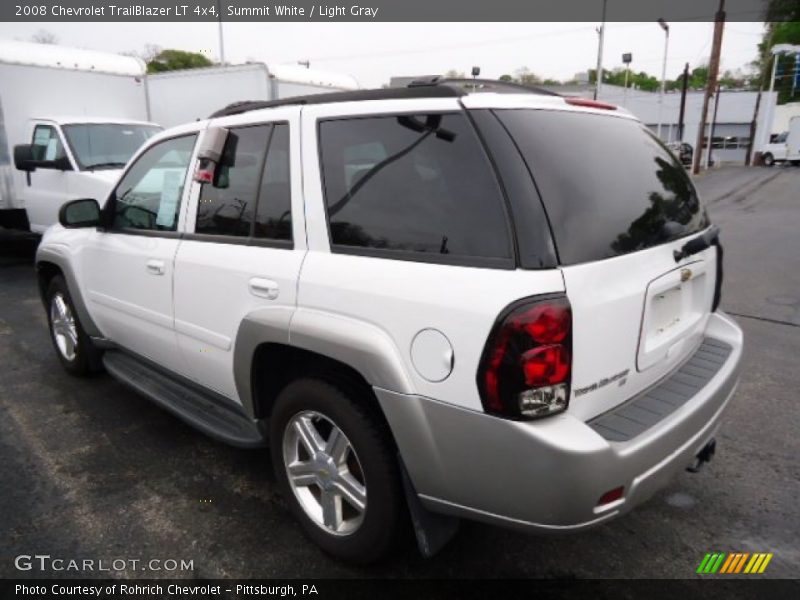 Summit White / Light Gray 2008 Chevrolet TrailBlazer LT 4x4