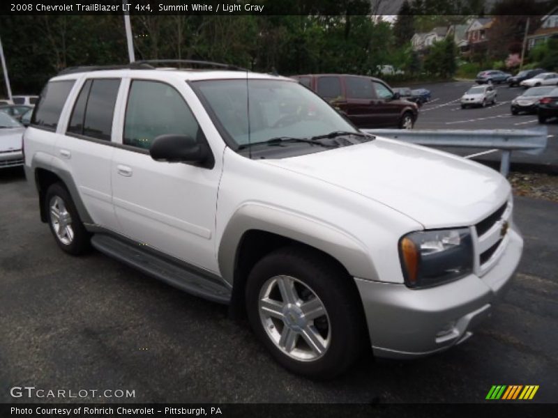 Summit White / Light Gray 2008 Chevrolet TrailBlazer LT 4x4