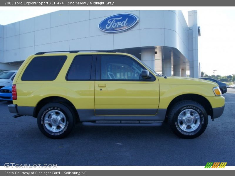 Zinc Yellow / Midnight Gray 2003 Ford Explorer Sport XLT 4x4