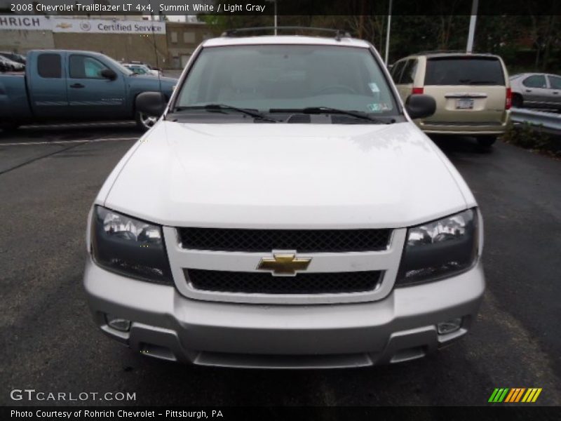 Summit White / Light Gray 2008 Chevrolet TrailBlazer LT 4x4