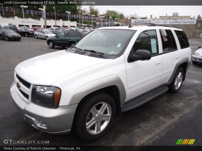 Summit White / Light Gray 2008 Chevrolet TrailBlazer LT 4x4