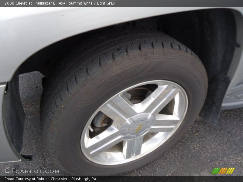 Summit White / Light Gray 2008 Chevrolet TrailBlazer LT 4x4