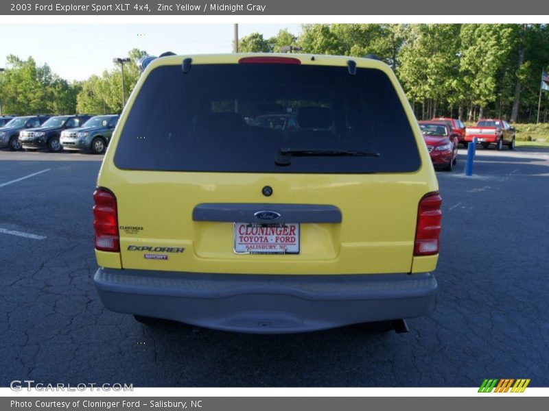 Zinc Yellow / Midnight Gray 2003 Ford Explorer Sport XLT 4x4