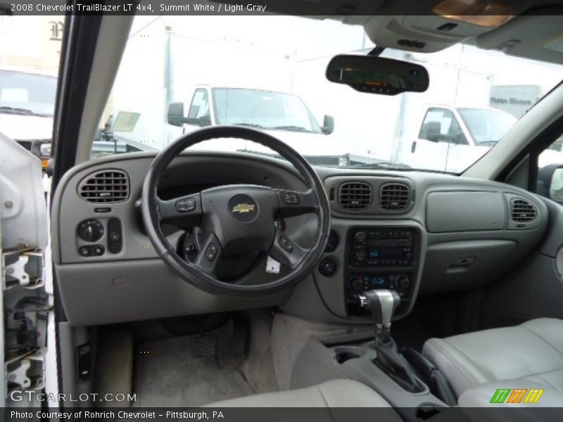 Summit White / Light Gray 2008 Chevrolet TrailBlazer LT 4x4