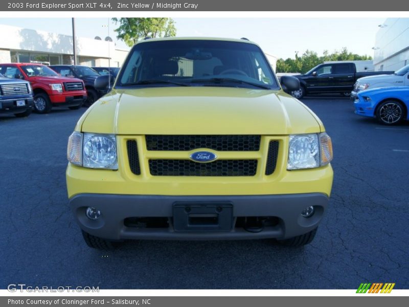 Zinc Yellow / Midnight Gray 2003 Ford Explorer Sport XLT 4x4