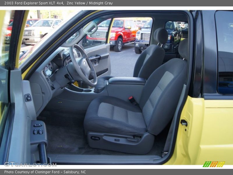 Zinc Yellow / Midnight Gray 2003 Ford Explorer Sport XLT 4x4