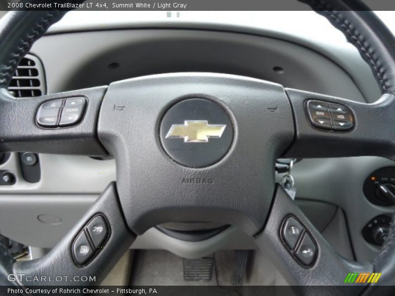 Summit White / Light Gray 2008 Chevrolet TrailBlazer LT 4x4