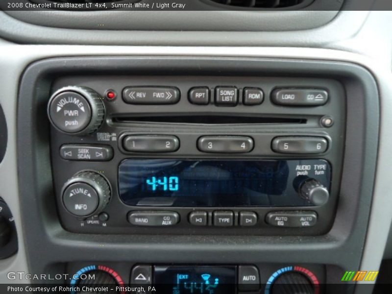 Summit White / Light Gray 2008 Chevrolet TrailBlazer LT 4x4