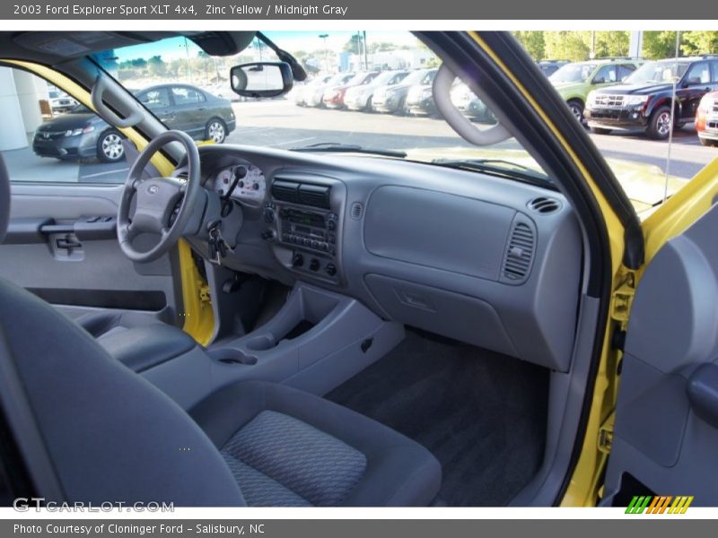 Zinc Yellow / Midnight Gray 2003 Ford Explorer Sport XLT 4x4