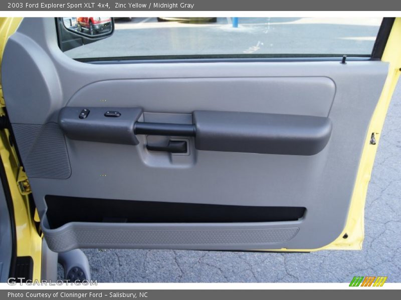 Zinc Yellow / Midnight Gray 2003 Ford Explorer Sport XLT 4x4