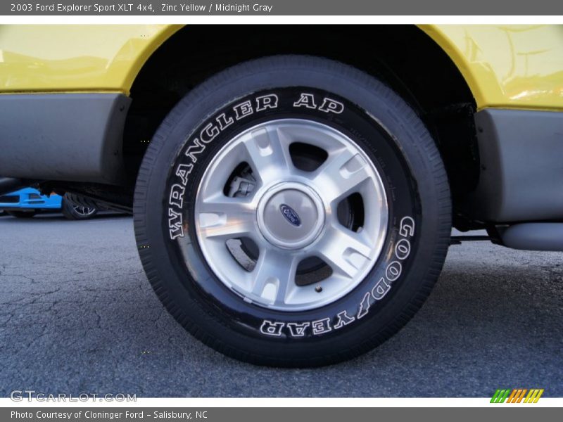 Zinc Yellow / Midnight Gray 2003 Ford Explorer Sport XLT 4x4