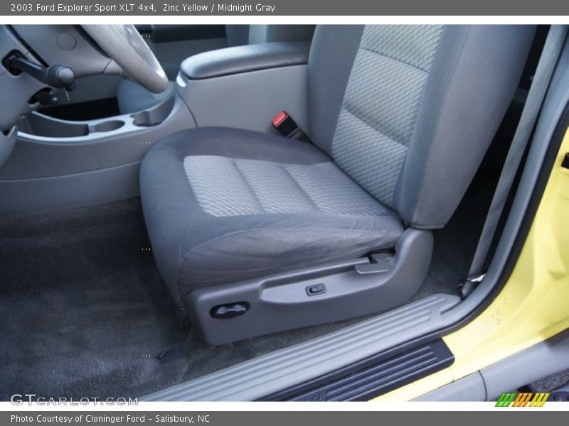 Zinc Yellow / Midnight Gray 2003 Ford Explorer Sport XLT 4x4