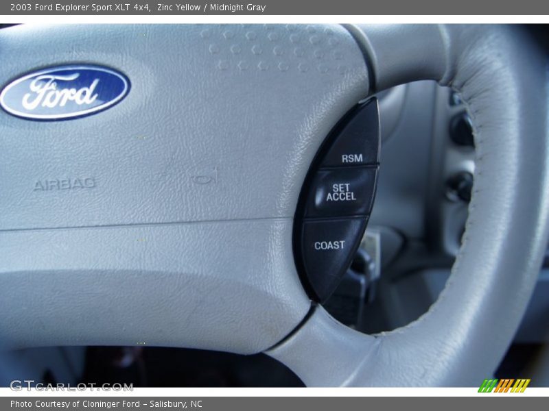 Zinc Yellow / Midnight Gray 2003 Ford Explorer Sport XLT 4x4