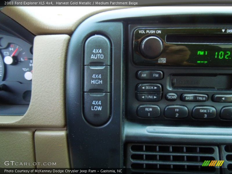 Harvest Gold Metallic / Medium Parchment Beige 2003 Ford Explorer XLS 4x4