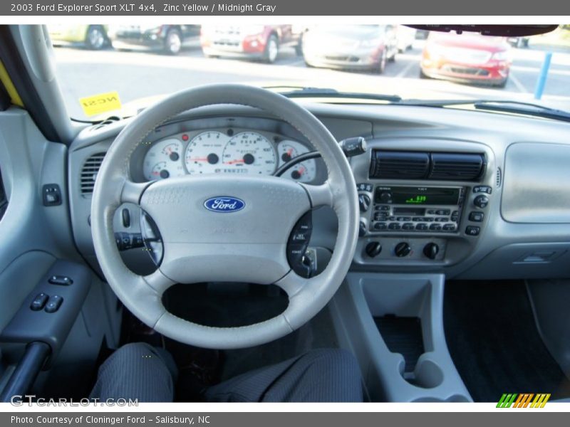 Zinc Yellow / Midnight Gray 2003 Ford Explorer Sport XLT 4x4