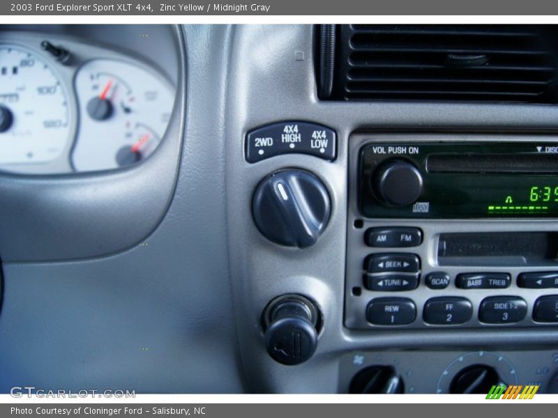Zinc Yellow / Midnight Gray 2003 Ford Explorer Sport XLT 4x4