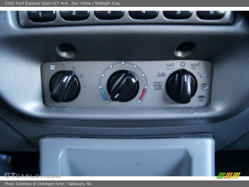 Zinc Yellow / Midnight Gray 2003 Ford Explorer Sport XLT 4x4