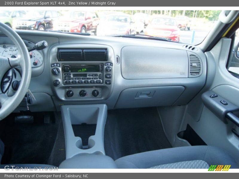 Zinc Yellow / Midnight Gray 2003 Ford Explorer Sport XLT 4x4