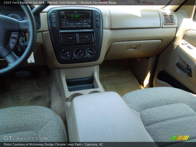 Harvest Gold Metallic / Medium Parchment Beige 2003 Ford Explorer XLS 4x4