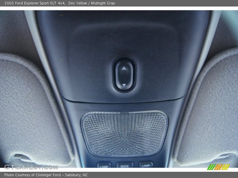 Zinc Yellow / Midnight Gray 2003 Ford Explorer Sport XLT 4x4