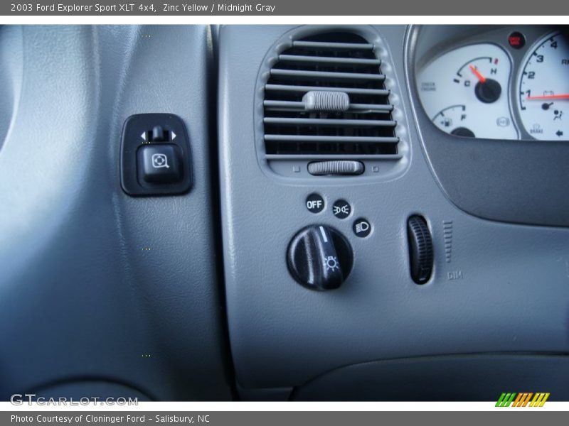 Zinc Yellow / Midnight Gray 2003 Ford Explorer Sport XLT 4x4