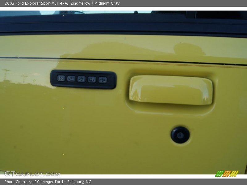 Zinc Yellow / Midnight Gray 2003 Ford Explorer Sport XLT 4x4