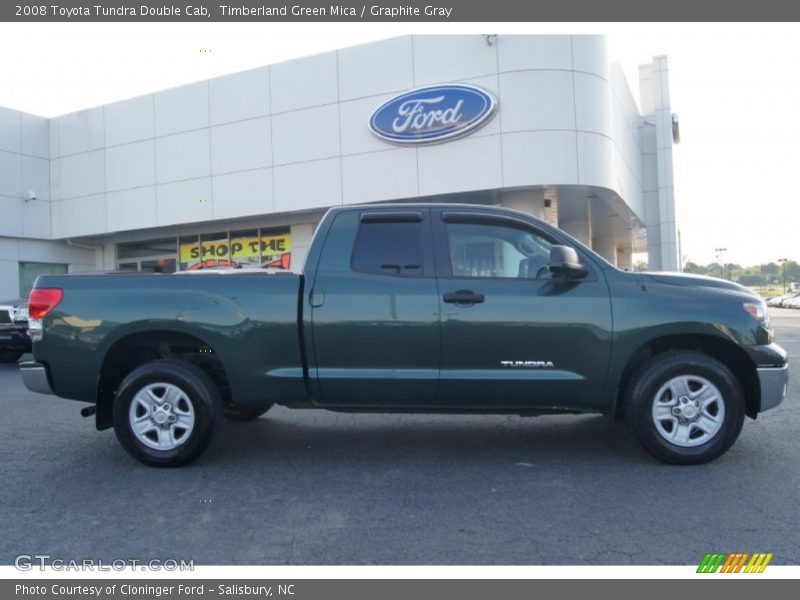 Timberland Green Mica / Graphite Gray 2008 Toyota Tundra Double Cab