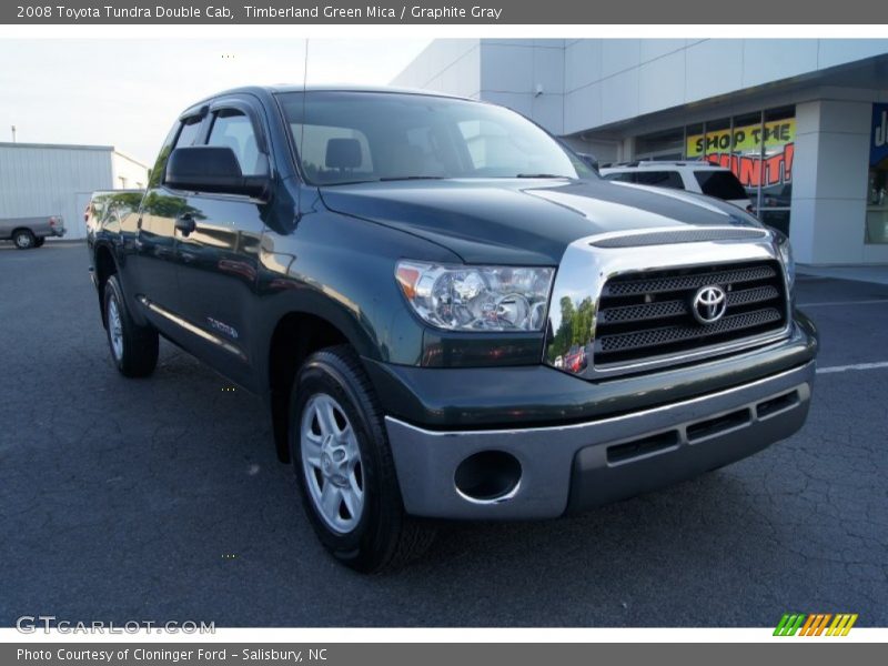 Timberland Green Mica / Graphite Gray 2008 Toyota Tundra Double Cab