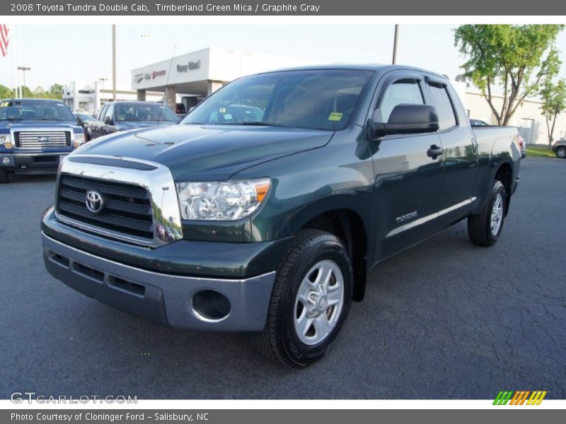 Timberland Green Mica / Graphite Gray 2008 Toyota Tundra Double Cab