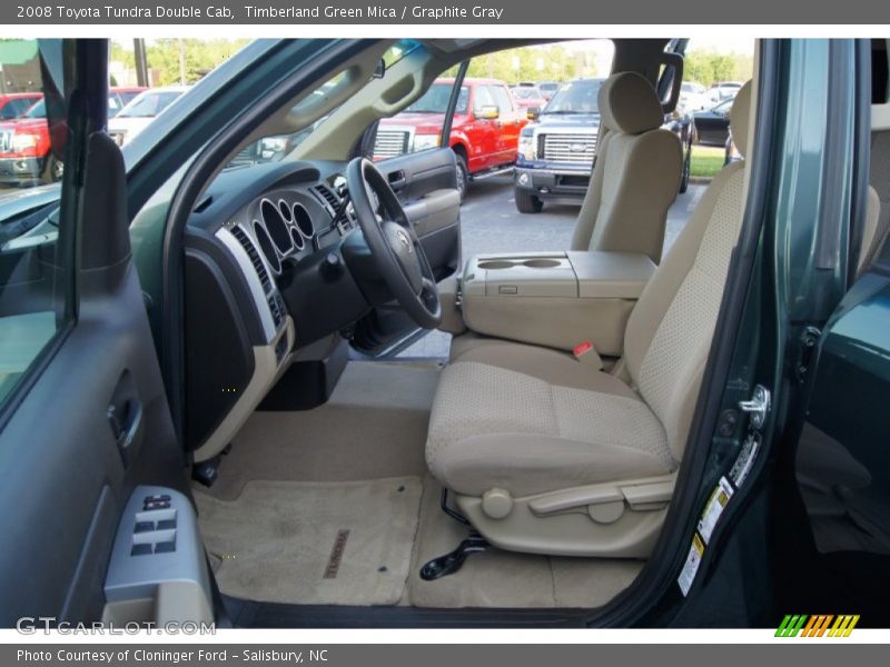 Timberland Green Mica / Graphite Gray 2008 Toyota Tundra Double Cab