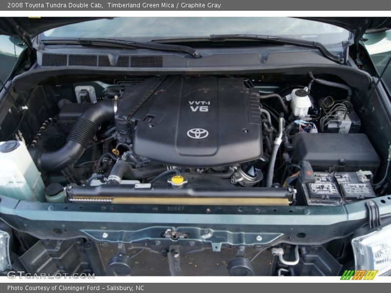 Timberland Green Mica / Graphite Gray 2008 Toyota Tundra Double Cab
