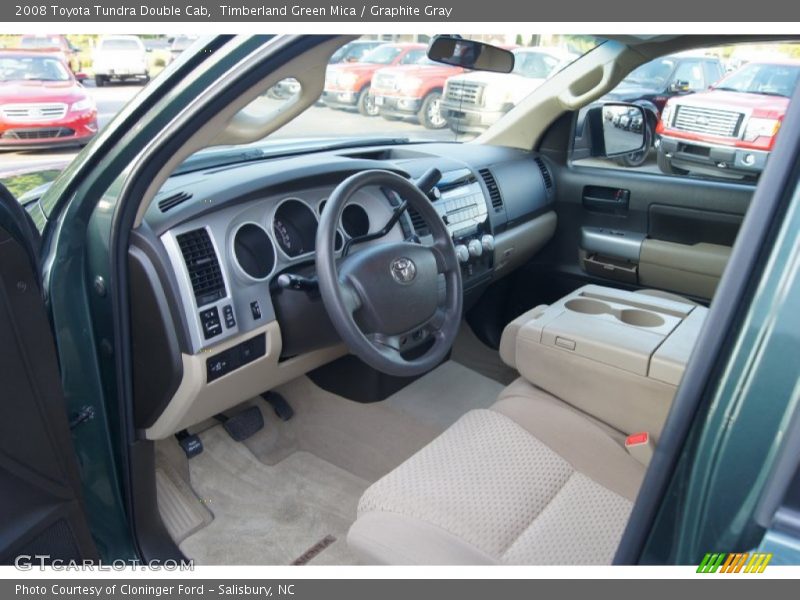 Timberland Green Mica / Graphite Gray 2008 Toyota Tundra Double Cab
