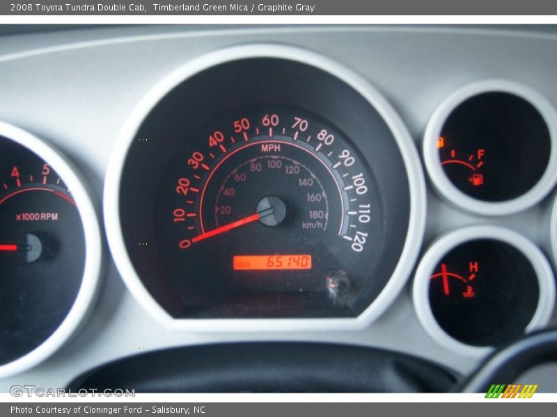 Timberland Green Mica / Graphite Gray 2008 Toyota Tundra Double Cab