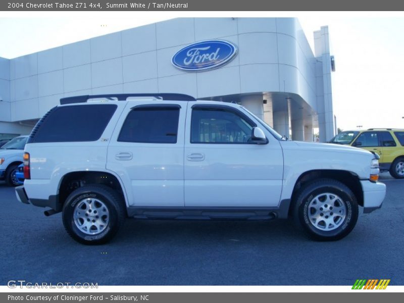 Summit White / Tan/Neutral 2004 Chevrolet Tahoe Z71 4x4