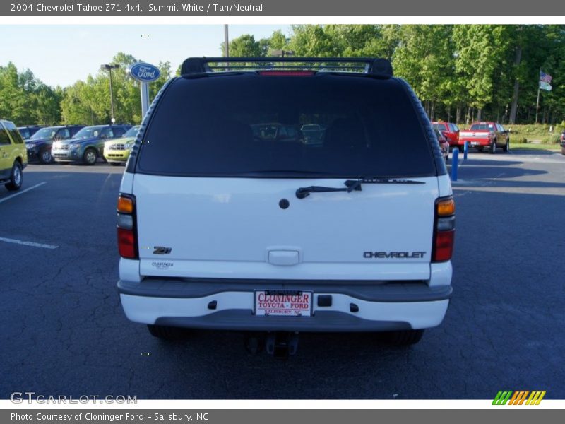 Summit White / Tan/Neutral 2004 Chevrolet Tahoe Z71 4x4
