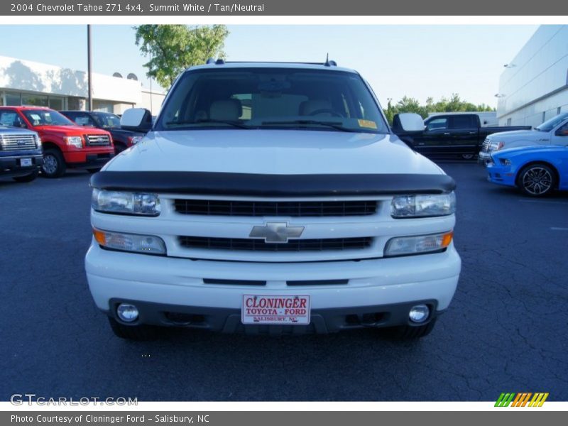 Summit White / Tan/Neutral 2004 Chevrolet Tahoe Z71 4x4