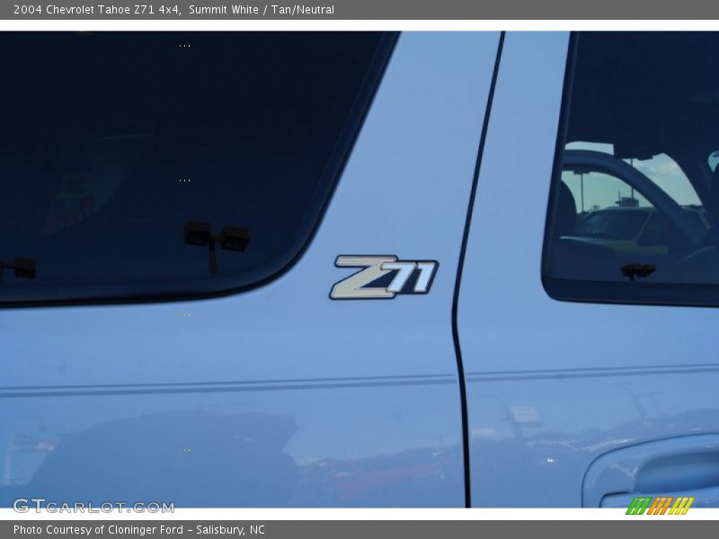 Summit White / Tan/Neutral 2004 Chevrolet Tahoe Z71 4x4