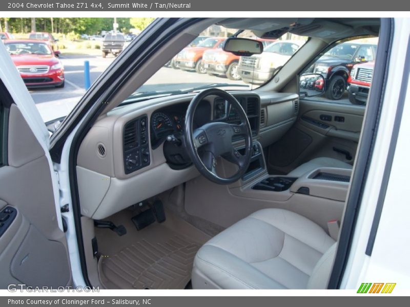 Summit White / Tan/Neutral 2004 Chevrolet Tahoe Z71 4x4