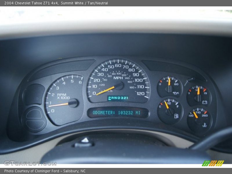 Summit White / Tan/Neutral 2004 Chevrolet Tahoe Z71 4x4