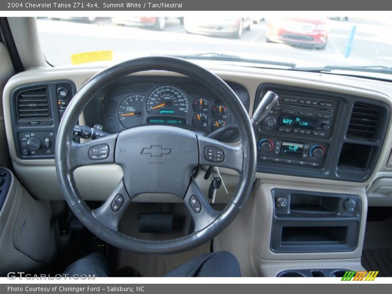 Summit White / Tan/Neutral 2004 Chevrolet Tahoe Z71 4x4