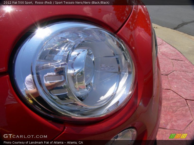 Rosso (Red) / Sport Tessuto Nero/Nero (Black/Black) 2012 Fiat 500 Sport