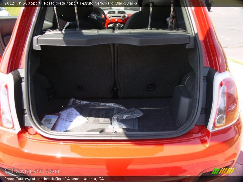 Rosso (Red) / Sport Tessuto Nero/Nero (Black/Black) 2012 Fiat 500 Sport
