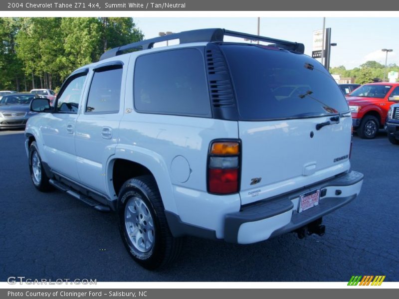 Summit White / Tan/Neutral 2004 Chevrolet Tahoe Z71 4x4