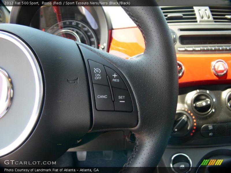 Rosso (Red) / Sport Tessuto Nero/Nero (Black/Black) 2012 Fiat 500 Sport